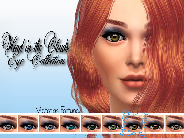 Sims 4 — Hazel by fortunecookie1 — Get your sims head into the clouds! Here are 9 new eyes to help them do just that.