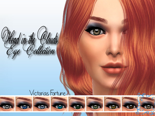 Sims 4 — Light Brown by fortunecookie1 — Get your sims head into the clouds! Here are 9 new eyes to help them do just
