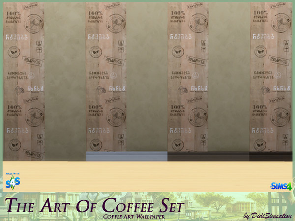 Sims 4 — The Art of Coffee - Wallpaper 1 by didisimsation — Wallpaper 1 - The Art of Coffee Categories: Wallpaper. It