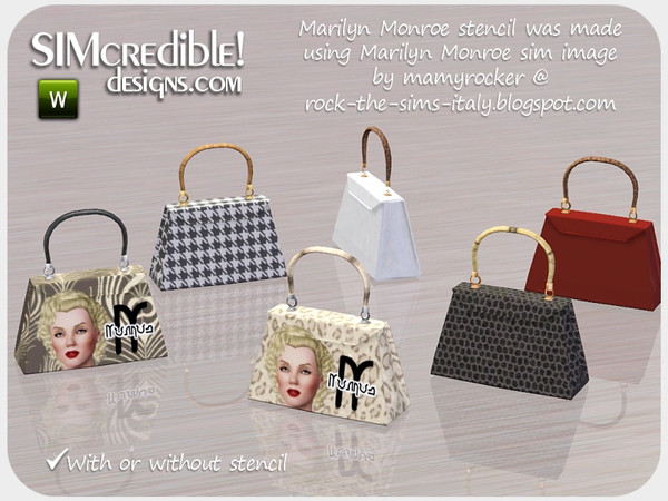 Sims 3 — Campanelli Decor Purse by SIMcredible! — by SIMcredibledesigns.com available at TSR