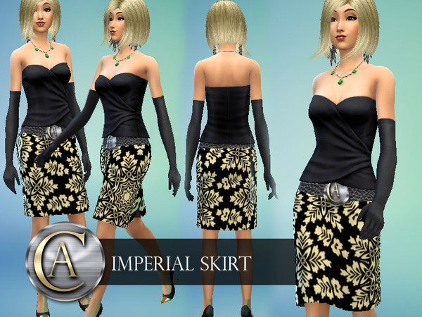 Sims 4 — Imperial Skirt by AlvaroCeballos — in the imperial collection bring you a sample of what your Sims can be made
