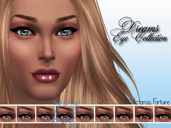 Sims 4 — Aqua by fortunecookie1 — Make your sim super dreamy. Here are 9 new eyes to help them do just that. These are