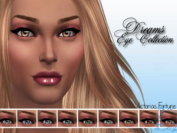 Sims 4 — Light Brown by fortunecookie1 — Make your sim super dreamy. Here are 9 new eyes to help them do just that. These