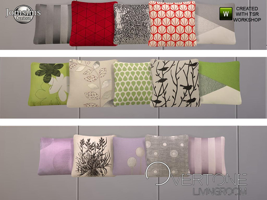 The Sims Resource Overtone cushions for sofa