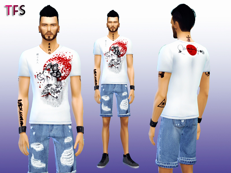 Anime T-shirt Collections at The Sims 4 Nexus - Mods and community