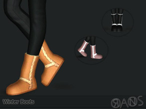 Sims 3 — Winter Boots by OranosTR — Custom mesh by me. 2 Recorable Part.