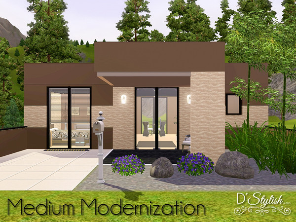 Sims 3 — Medium Modernization by DStylish — By D'Stylish (January 10, 2015). Do you have a large area? No. Very much