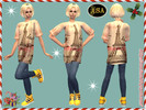 Sims 2 — ASA_Dress_304_AF by Gribko_Sveta — Vest with jeans and yellow boots for women TS2