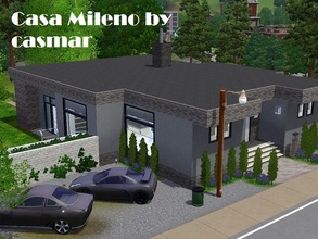 Sims 3 — Casa Milenio by casmar — This house, Casa Milenio, is a very modern house in structure, but with some classical