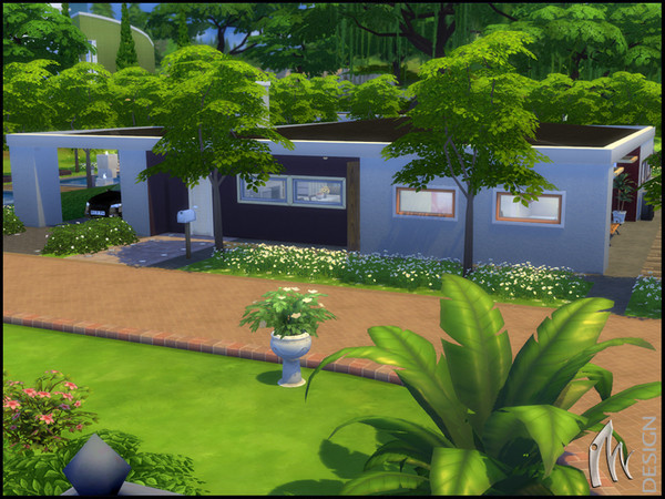Sims 4 — Aston Bungalow I by Martin4design2 — Are you tired from to much large house many floors? Are you prefer family