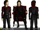 Sims 3 — Gothic Male Set 'Dark Prince' by Gardolir — Male set in the gothic style - costume, boots and crown. Ideal for