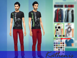 Sims 4 — Disturbed Shirt by Kathenis2 — Shirt of the american Metal-band Disturbed