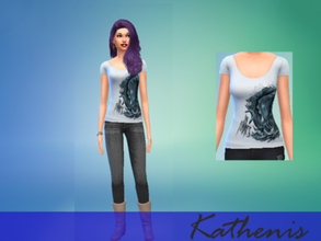 Sims 4 — In Flames Girlie Shirt by Kathenis2 — Shirt of the swedish Melodic-Death-Metal-Band In Flames 