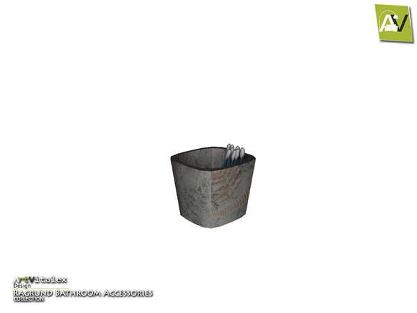 Sims 3 — Ragrund Cotton Swabs Tumbler by ArtVitalex — - Ragrund Cotton Swabs Tumbler - ArtVitalex@TSR, Jan 2015