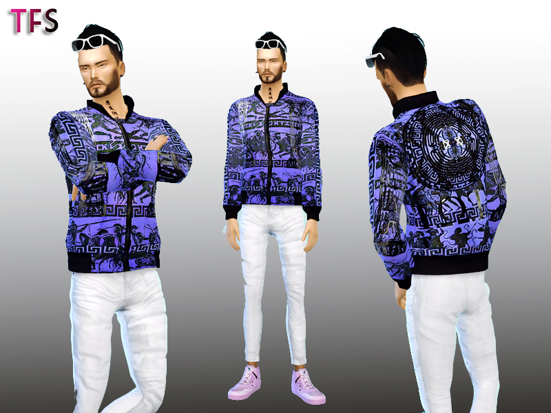 The Sims Resource - Athletic Warrior Jacket
