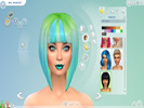 Sims 4 — shortbob converted / 2 ombre recolours by jackericrich — blender edited hair with 2 new ombre recolours 