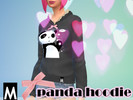 Sims 4 — [M] Cute Panda Hoodie by girlwithumbrella2 — Base game mesh. Enjoy!