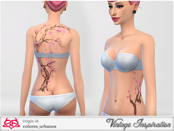 Sims 4 — Cherry Tree by Colores_Urbanos — cherry tree in two options Full back or side From Paraguay with love! enjoy!