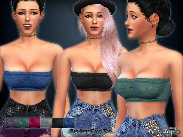 Sims 4 — Set25- Bandeau Stretch Top by Cleotopia — A sexy and simple top that comforts your body during the hot summer