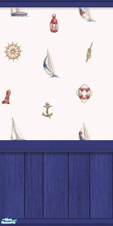 Sims 2 — Marine Wall by Henwen — 