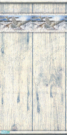 Sims 2 — SeaHouse Set - SHseagulls01 by perelinka — White wall with seagulls.