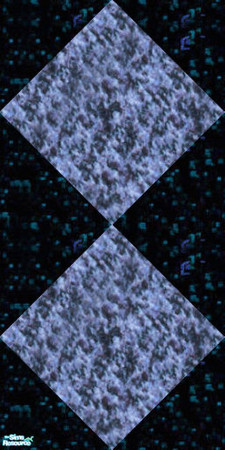 Sims 2 — NK TC47 Bedroom - Wall 2 by MoMama — Blue diamonds on a dark blue speckled background.