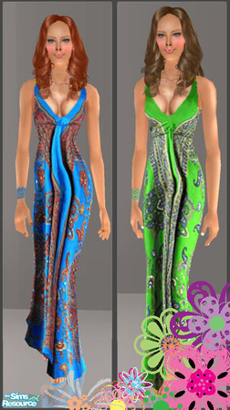 Sims 2 — Boho by TSR Archive — Two lovely everyday & formals. Nightlife or University EP is needed. Enjoy!!