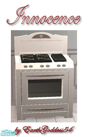Sims 2 — Innocence Kitchen - Stove by EarthGoddess54 — Made to match my Innocence Kitchen set. Be sure to check out my