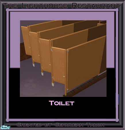 Sims 2 — The Lighthouse Restaurant Set - Public Toilet by Cerulean Talon — Classic and beautiful, this restaurant set