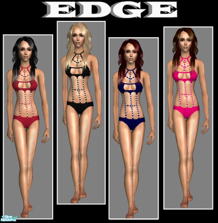 Sims 2 — Edge by nikisatez05 — Swimset for those of you who want something a little 'Edgy' for your simmies. Enjoy and