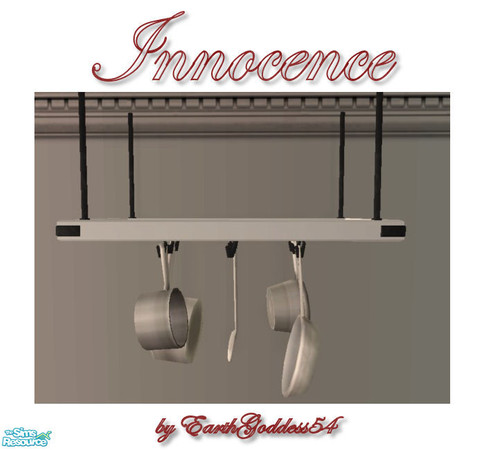 Sims 2 — Innocence Kitchen - Pot Rack by EarthGoddess54 — Made to match my Innocence Kitchen set. Be sure to check out my