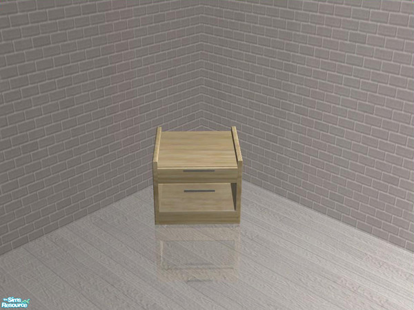 Sims 2 — White Office - recolor - light wood - Container by ShinoKCR — 