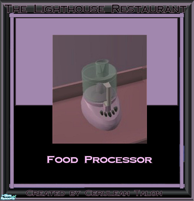 The Sims Resource The Lighthouse Restaurant Set Food Processor