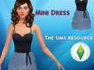Sims 4 — Mini Dress by Kingdom_Club — Mini dress with jeans texture! made with sims 4 studio (Vogue) Download !