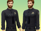 Sims 4 — NYPD shirt by miknekoi2 — A black "NYPD style" shirt. Goes well with black or beige formal