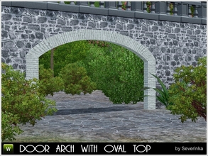 Sims 3 — Arch oval by Severinka_ — Arch wish oval top, size 4x1 Recolorable any texture