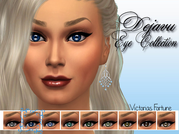 Sims 4 — Blue by fortunecookie1 — Here are nine colorful eyes that will make you have that wondrous feeling of Dejavu! I
