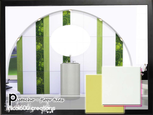 Sims 4 — Pistacho - floor tiles by nicol6002 — Pistacho floor tiles includes two colors of floor tiles. Suitable for any