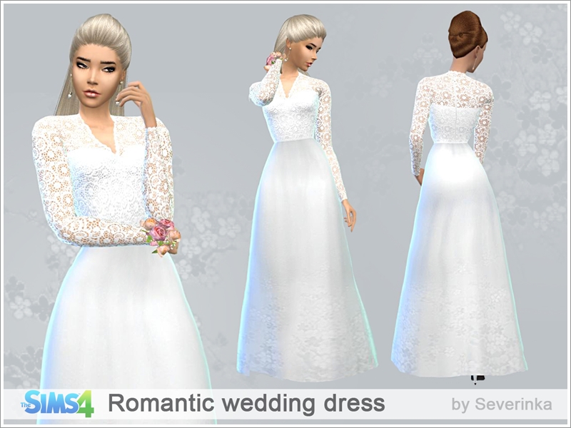 The Sims Resource - Romantic wedding dress