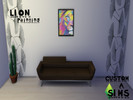 Sims 4 — Lion painting by Customasims — This is a beautiful lion painting I hope you like it! XOXO