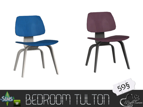 Sims 4 — Tulton Bedroom Chair rc2 by BuffSumm — Recolor Set matching the Tulton Bedroom. Most objects contains 3 other