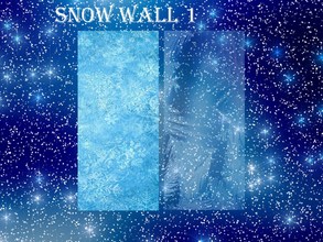 Sims 3 — SS Snow For Frozen Wall 1-2 by SookieSue — SS Snow For Frozen Wall,wallpaper with 2 parts and no-recolorable