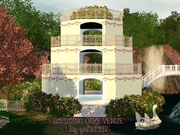Sims 3 — Wedding Cake Venue by yafa2267 — This is a wedding venue. Lot is 50X50 created on a flat lot set as private
