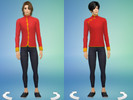 Sims 4 — Chinese Traditional Red Jacket Set by ShinattyPanda — This set contains a chinese traditional red jacked and
