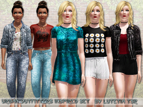 Sims 3 — Urban Outfitters Inspired Set by Lutetia — This set contains five items inspired by Urban Outfitters ~ Works for