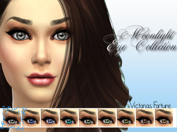 Sims 4 — Gray by fortunecookie1 — You can almost see the moonlight highlighted in these eyes. Here are 9 new ethereal