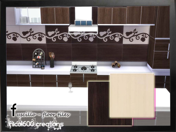 Sims 4 — Fuscillo - floor tiles by nicol6002 — Fuscillo floor tiles includes 2 colors of tiles. Suitable for any kind of