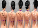 Sims 4 — EnticingSims Feather Tattoo by EnticingSims — Stand alone tattoo, comes in five shades so you can choose which