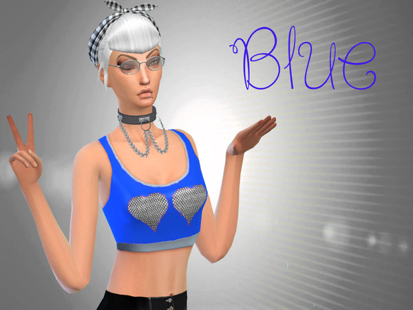 Sims 4 — JB - Hearts Sports Bra (6 Colours) by burnsy1422 — This is my first bit of CC, I know it is a base game object