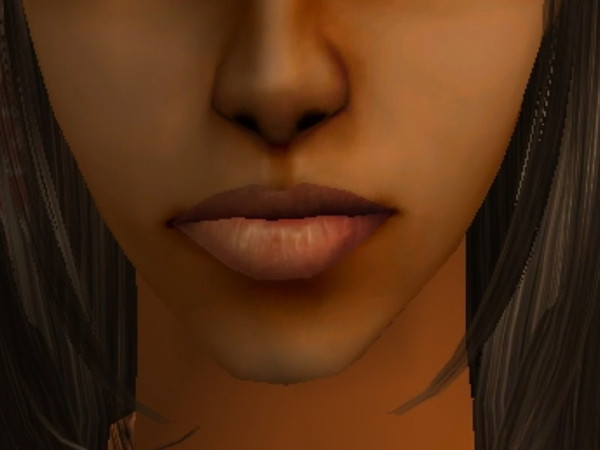 Sims 2 — Tinted Lip Balms 4.0 - b by zaligelover2 — Matching Maxis\' darkest skin tone.